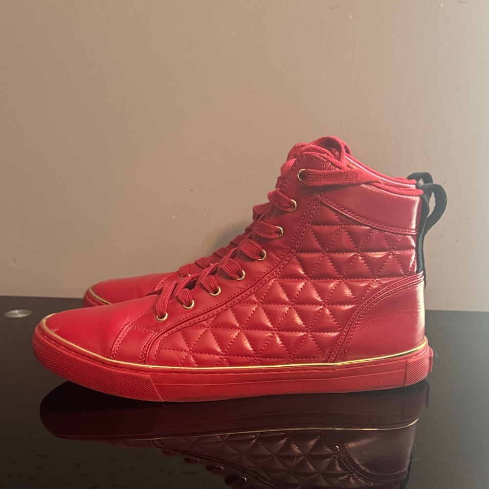 Guess Red High-Top Sneakers
